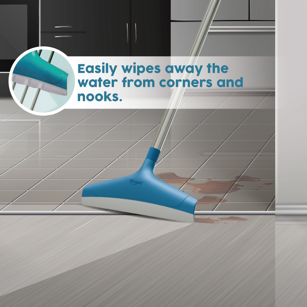 Wypex blade reaching corners and nooks on kitchen tiles